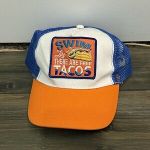 Banana Boat Swim Like There Are Free Tacos Snapback Trucker Baseball Cap Hat New